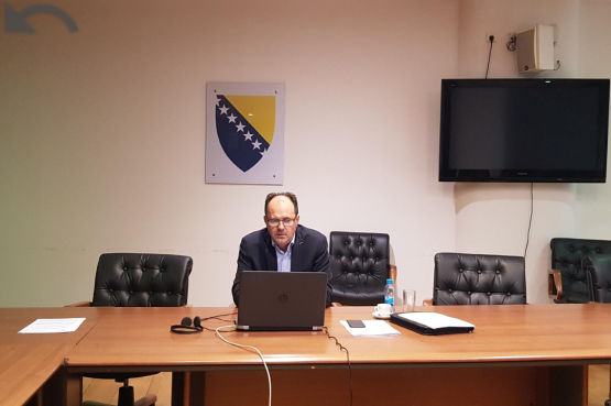 Predsjedatelj Izaslanstva PSBiH u IPU Safet Softić sudjelovao na video – sastanku Skupine „12 plus“